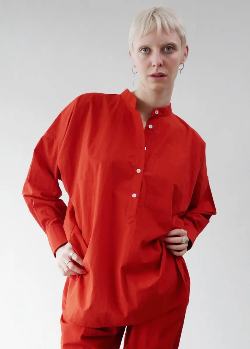 Claudia Bertini - Shirt Lungo Mercato red
