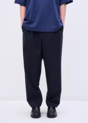 Aton - Loose Fit Pants Tropical navy