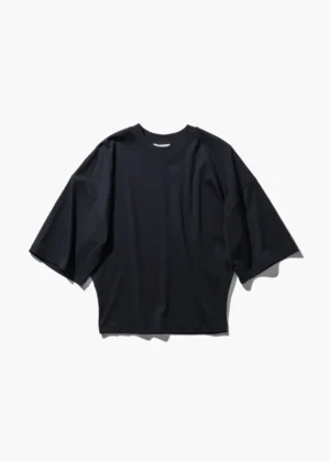 Aton - Smooth Wide T-Shirt navy