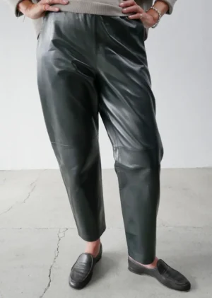 Dusan - Leather Pants charcoal