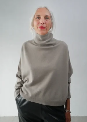 Dusan - T-Neck Sweater tortora