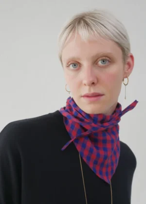 Claudia Bertini - Triangolo Vichy blue/red