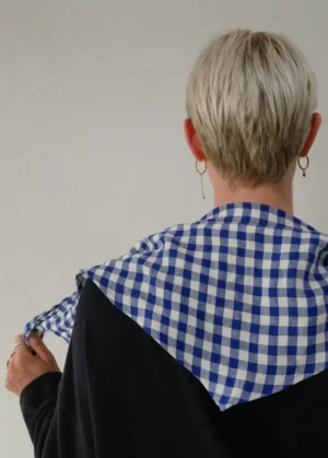 Claudia Bertini - Triangolo Vichy blue/white