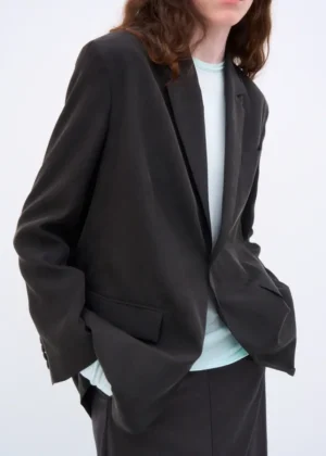 Aton - Tech Silk Jacket charcoal