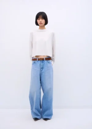 Aton - Denim Wide Pants indigo