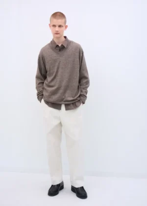 Aton - V-Neck Sweater brown