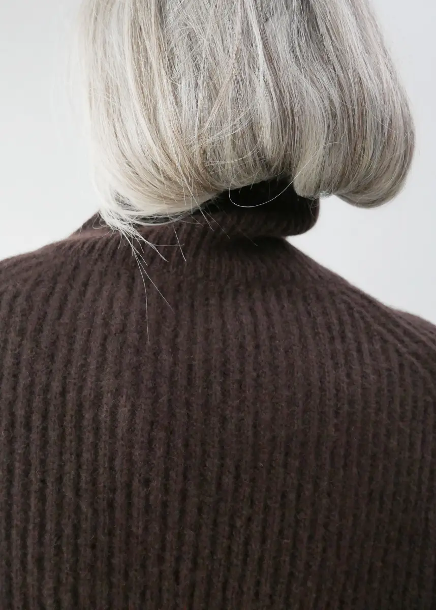 Dusan - Crossed Neck Sweater truffle