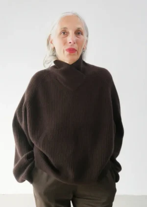 Dusan - Crossed Neck Sweater truffle