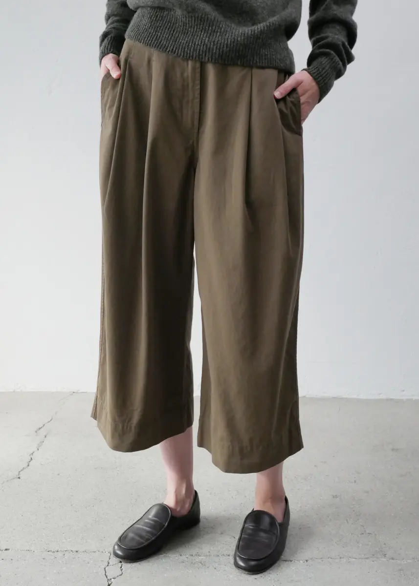Margaret Howell - MHL Pleated Culotte khaki
