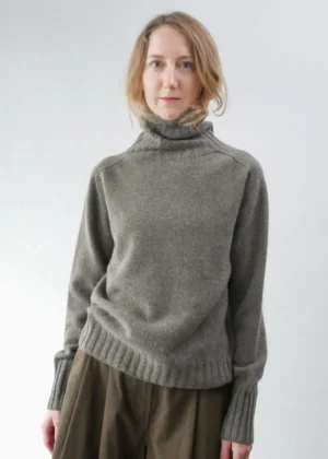 Margaret Howell - Wide Roll Neck Sweater melange