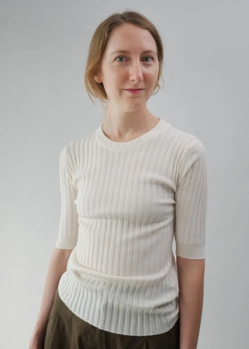 Margaret Howell - Ribbed T-Shirt ecru