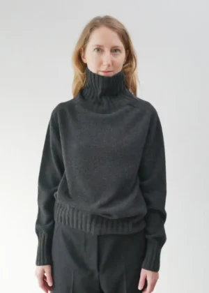 Margaret Howell - Wide Roll Neck Sweater charcoal
