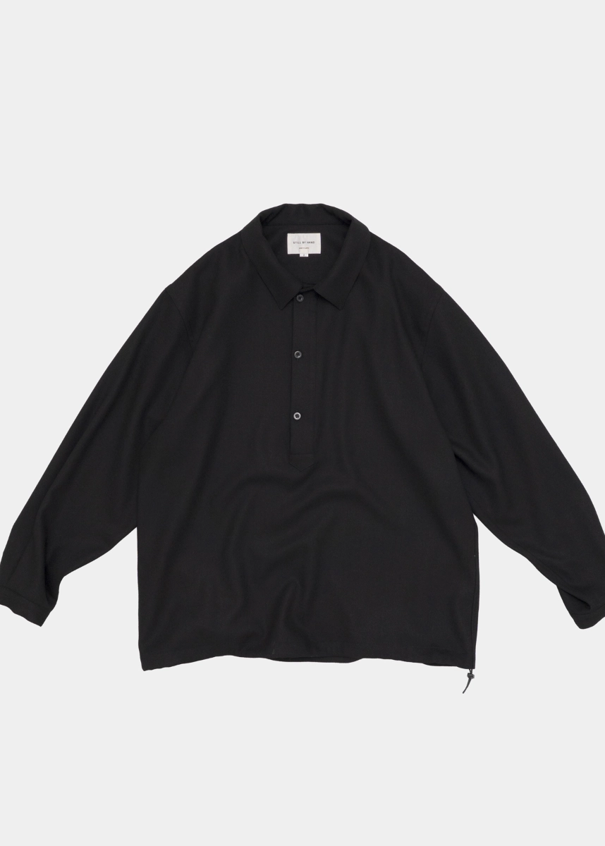 Still by Hand - Shirt Anorak black