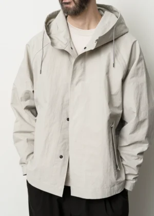 Still by Hand - Hooded Jacket taupe