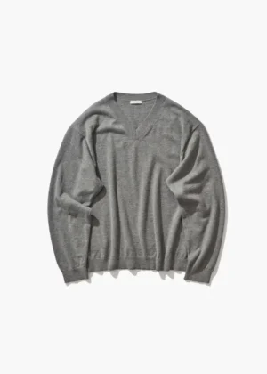 Aton - V-Neck Sweater grey