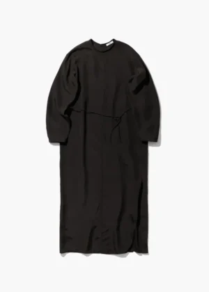 Aton - Tech Silk Dress charcoal