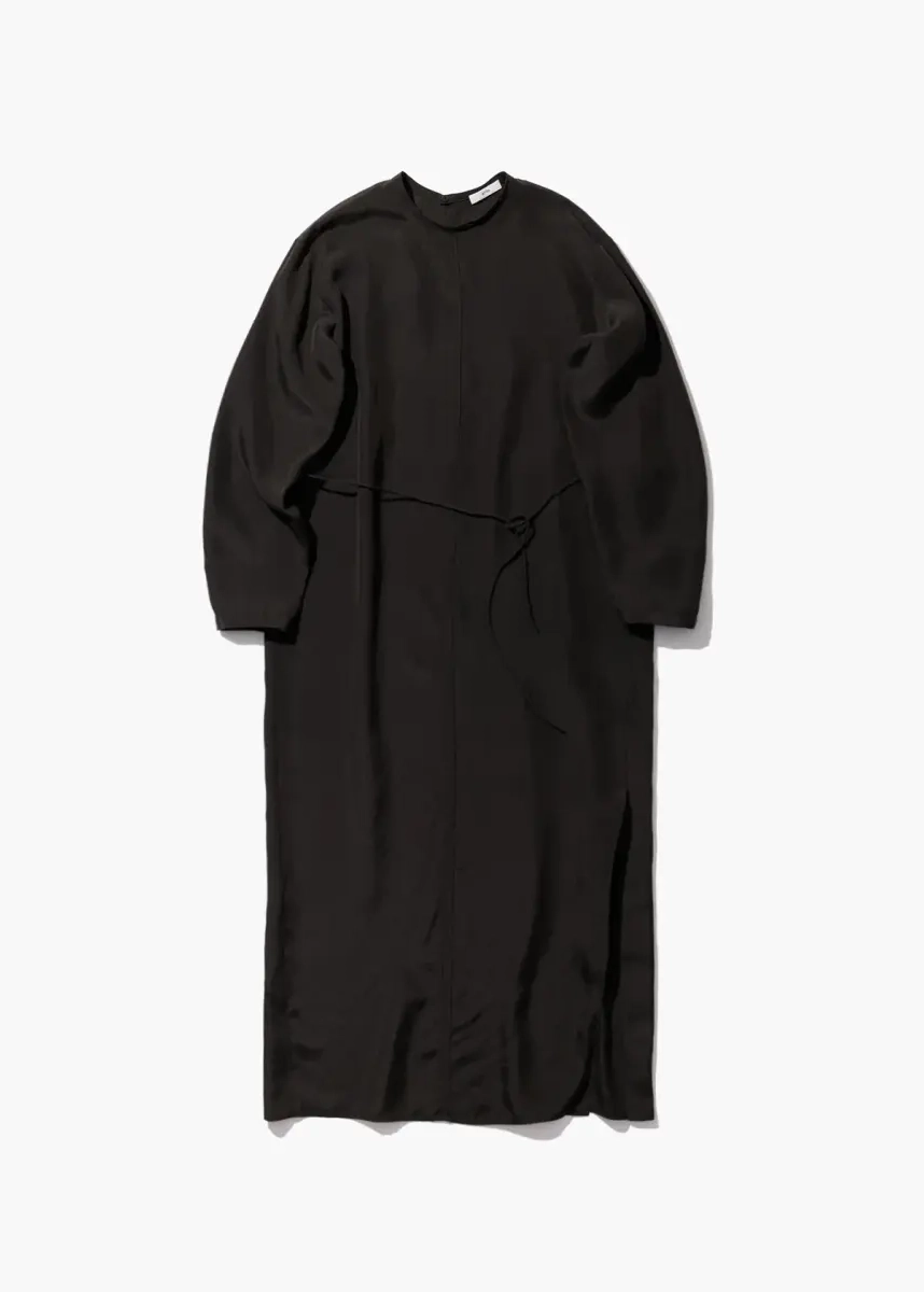 Aton - Tech Silk Dress charcoal