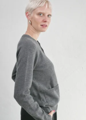 Claudia Bertini - Cardigan grey melange