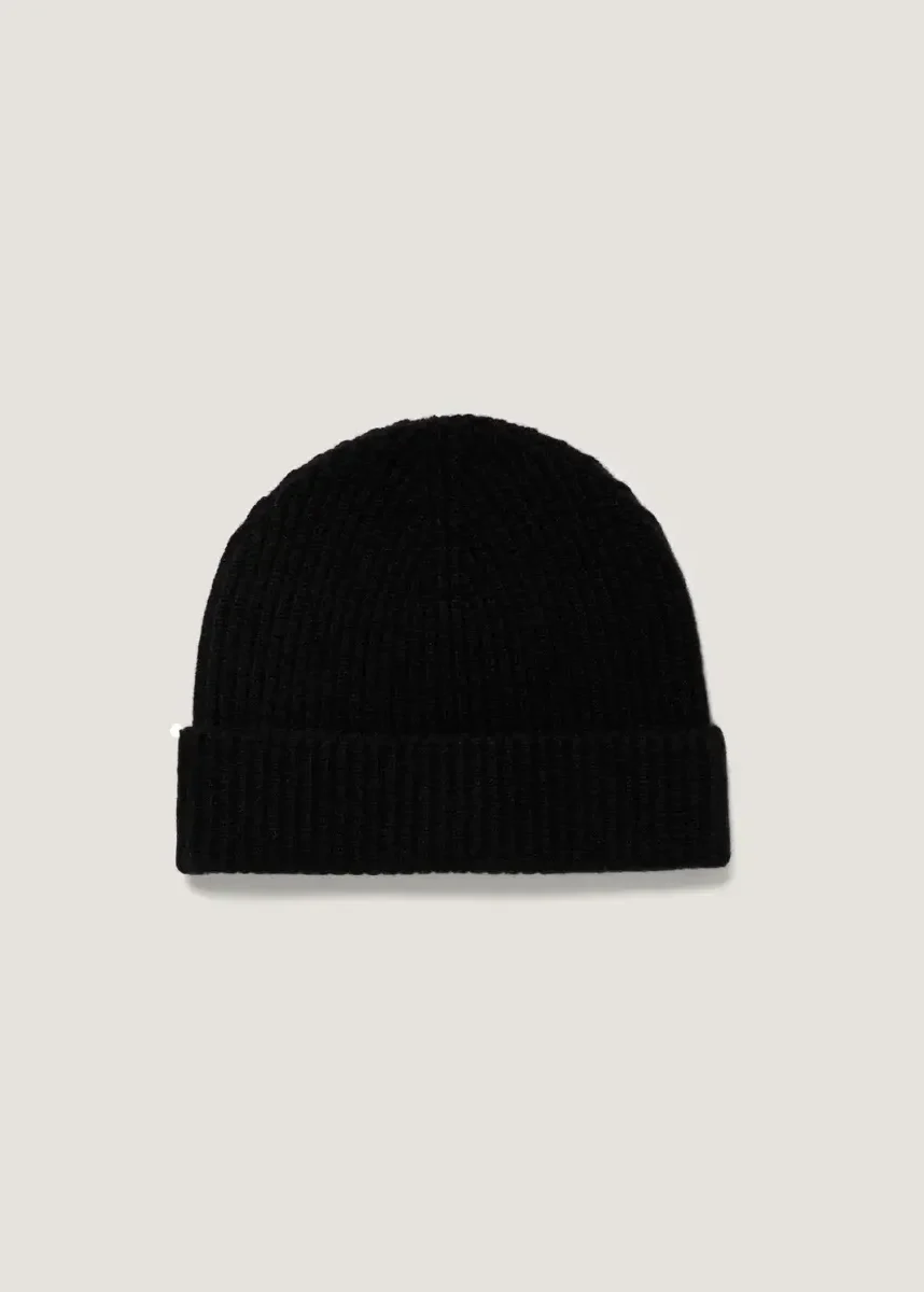 Sunspel - Ribbed Hat black