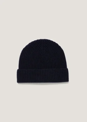 Sunspel - Ribbed Hat navy