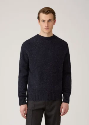 Sunspel - Shetland Sweater dark navy