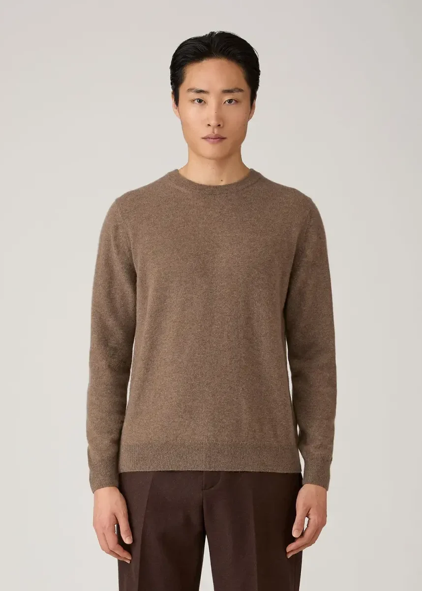 Sunspel - Crew Neck Sweater taupe