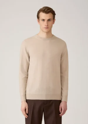 Sunspel - Crew Neck Sweater swan