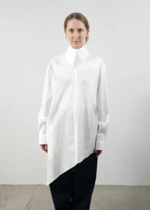 Bare - Asymmetric Shirt white