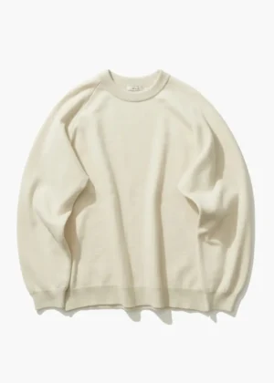 Aton - Terry Sweater off-white
