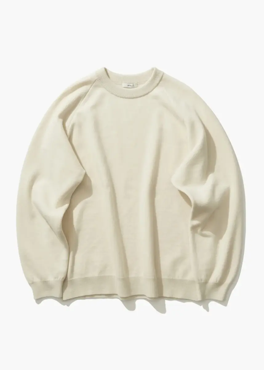 Aton - Terry Sweater off-white