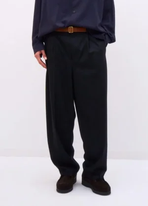 Aton - Flannel Pants black